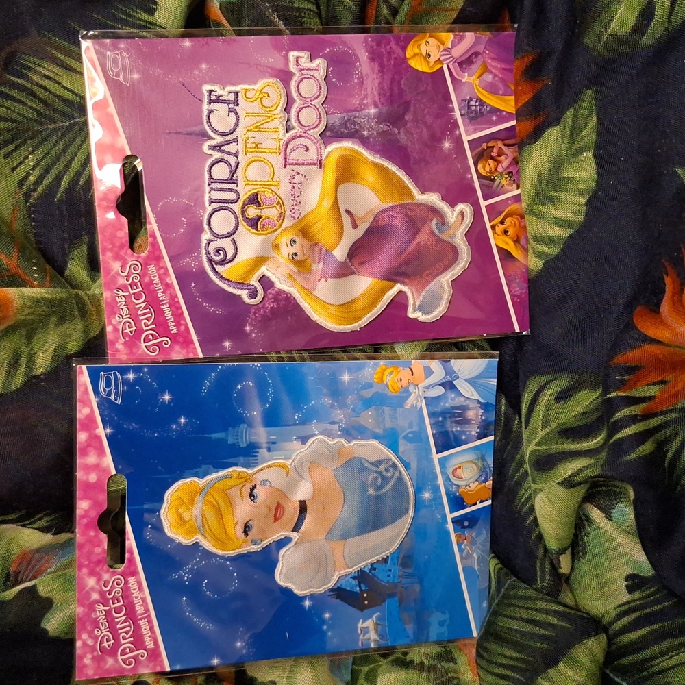 Disney's Cinderella and Rapunzel Patches Set of 2